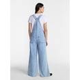 thumbnail image 2 of No Boundaries Wide Leg Baggy Overalls, Women's XXS-XXL, 2 of 4