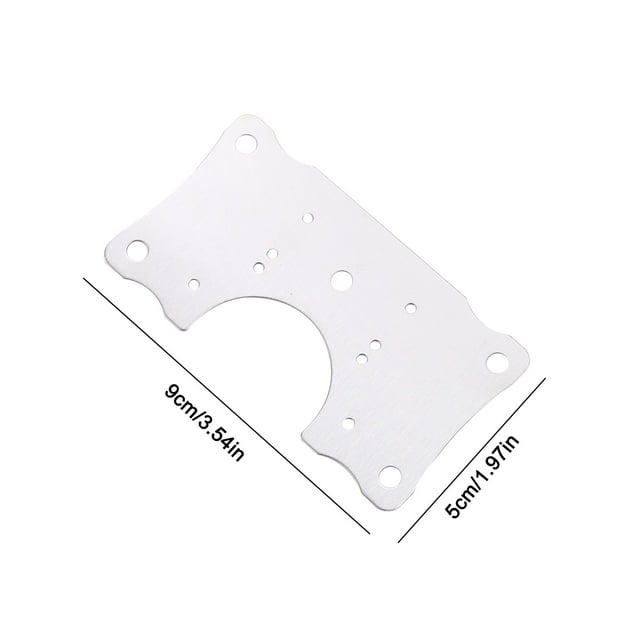 Plaque de Réparation de Charnière de Cabinet Kit de Réparation de Charnière de Trou de Cabinet Support de Réparation en Acier Inoxydable Facile à Installer