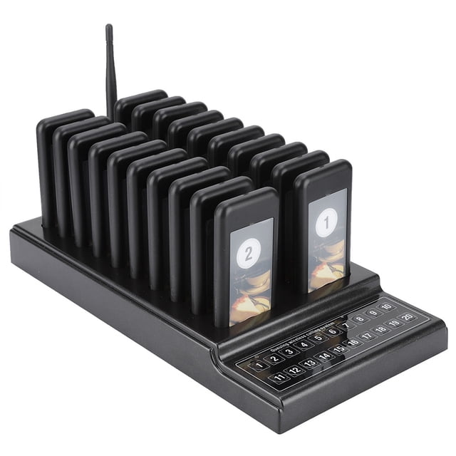 Rechargeable Pager System For Restaurant, Working Voltage DC3.7V High Sensitivity Waiter Calling System, For Restaurant Food Truck Coffee Shop Office