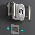 thumbnail image 6 of Wall Mounted Toothbrush Holder with Automatic Toothpaste Dispenser - Adhesive Bathroom Organizer Set Includes 2 Cups, Family Toothbrush Storage, Modern Grey Bathroom Decor, 6 of 6