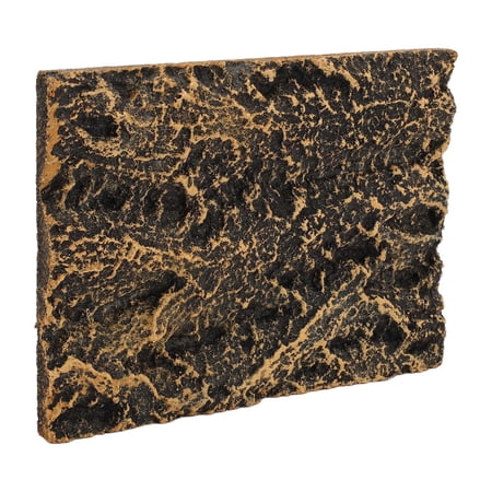 BIMZUC Rock Terrarium Background Board Habitat Climbing Decor, High Simulation PU Reptile Tank Accessory, 6.89x5.12 inches / 17.5x13 cm. Enhance your pet's enclosure with this realistic rock wall.