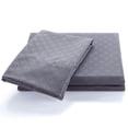 thumbnail image 7 of Sleep Zone Luxury Embossed Twin Bed Sheets Set for Kids, Four-Leaf Clover Pattern Sheet & Pillowcase Sets 3 Piece - Super Soft, Wrinkle Free, Fade Resistant, Deep Pocket 16" (Grey, Twin), 7 of 7