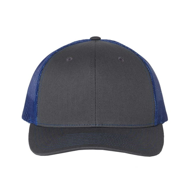 Adjustable Snapback Trucker Cap, Adjustable, CharcoalRoyal