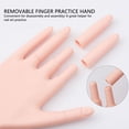 thumbnail image 3 of Mano De Maniquí De Práctica, Ranura Para Uñas Incrustada, Práctica De Uñas, Uñas Desmontables Con Puntas De Uñas, Pegatinas Para Uñas Acrílicas, 3 of 7