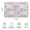 thumbnail image 3 of Pioneer Flower Floral Print Pattern Bathroom Rugs Mat, Non Slip Microfiber Bathroom Rug with Rubber Backing, Soft Mats for Bathroom Floor Tub Shower, 17"x27", 3 of 5
