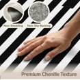 thumbnail image 6 of ODIKA 4'x6' Washable Area Rug Stain Resistant, Low Pile, Easy Care Black White Corridor Alfombras Para Striped Design with Bold Monochrome Symmetry for Dorm Room, Small Living, 6 of 7
