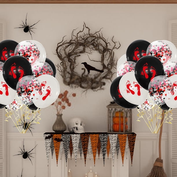 15 Horror Doll Confetti Emulsion Balloons Combination Horror Halloween Bar Ghost Party Decoration