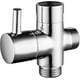thumbnail image 1 of Solid Brass 3-Way Valve G1/2" Hand Shower Shower Components Universal Fitting, Chrome, 1 of 5