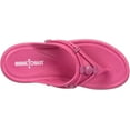 thumbnail image 3 of Minnetonka Women's EVA Silverthorne Prism Thong Sandals, Raspberry, Size 8, 3 of 6