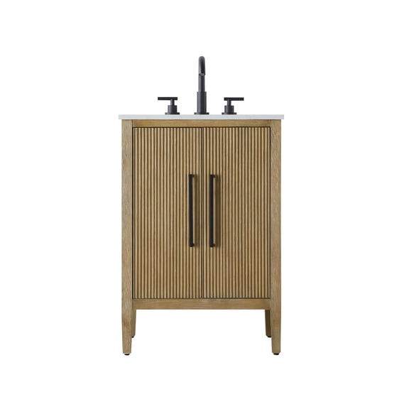 Elegant Lighting Vf29624 Blakely 24" Free Standing Single Basin Vanity Set - Wood