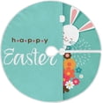 thumbnail image 1 of FMSHPON Easter Tree Skirt Colorful Eggs Bunny Xmas Christmas Tree Skirt Stand Mat for Holiday Party Decoration Indoor Outdoor 48 inches, 1 of 6