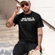 thumbnail image 3 of Tienes suerte, no soy tu terapeuta Camisetas de algodón para hombre Camisetas casuales básicas de cuello redondo Camisetas de manga corta, 3 of 6