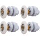 thumbnail image 1 of 4 rodillos para puerta de ducha, polea de varilla de cobre, reemplazo de rodillos para puerta de vidrio de ducha ultra silenciosos, para la puerta corrediza de vidrio del baño (27 mm), 1 of 5