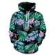 thumbnail image 2 of Sudadera con capucha con estampado 3D de flores y hojas para hombre, sudaderas de moda de manga larga con estampado de plantas coloridas, sudaderas de gran tamaño, 2 of 5