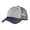 Chrome/New Navy/Charcoal, variant on District Baseball Hat DT616 Men's Tri-Tone Mesh Back Cap