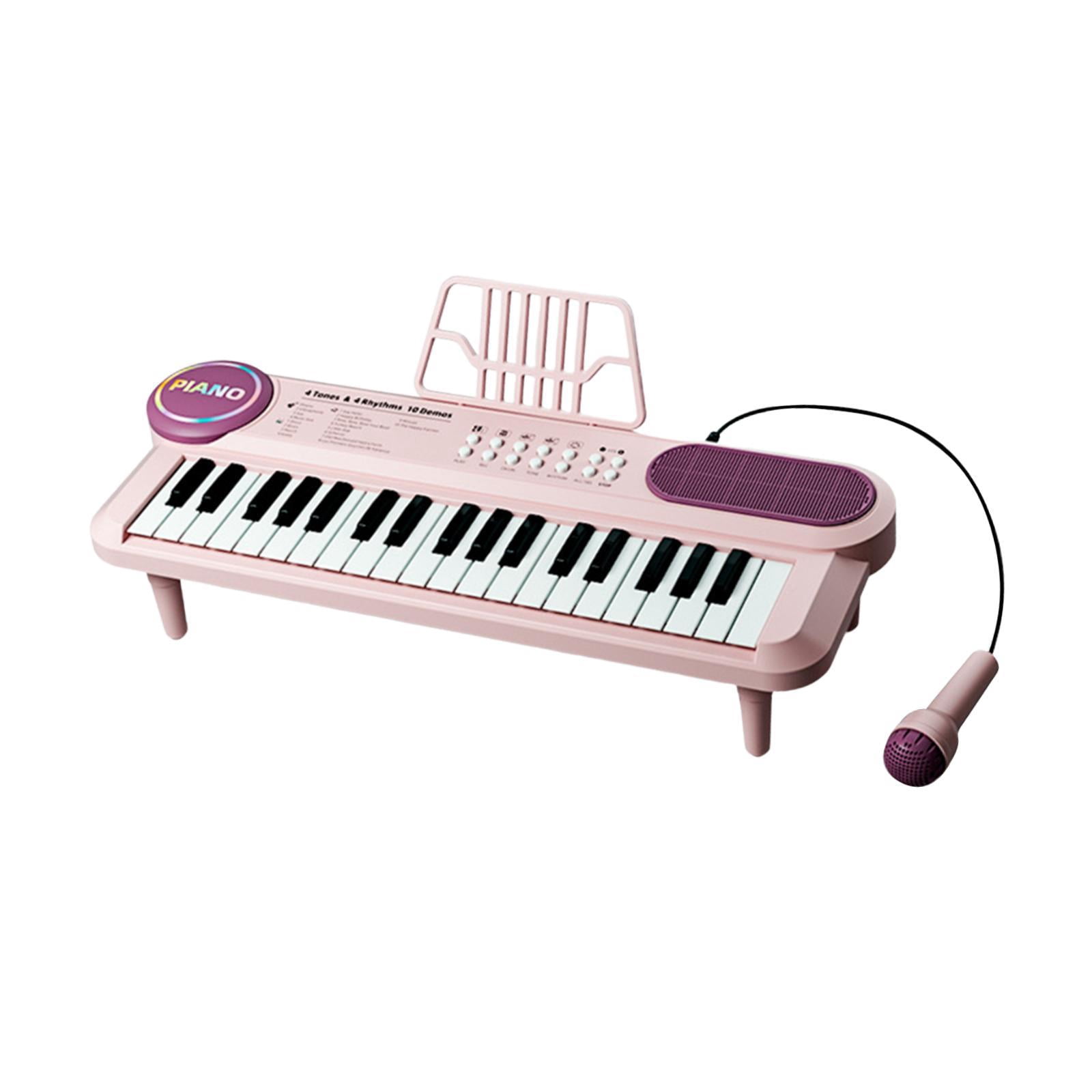 LeeQinersw 37 Keys Electronic Keyboard Piano, Kids Piano Keyboard Multi Functional with for