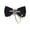 Black S, variant on High Quality Men's Adjustable Metal Gold Wings Bow Tie Sky Blue Two Layer Neck Bowtie with Chain Party Weddings Gift