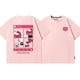 thumbnail image 3 of Camiseta ins de cuello redondo de algodón puro de manga corta de Color sólido de dibujos animados japoneses de Hello Kitty para mujer, camiseta de estilo callejero de verano, 3 of 4