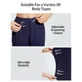 thumbnail image 3 of BALEAF Women's Swim Capris Pants 18" Quick Dry Modest Swimsuits 2025 UPF50+ Beach Bathing Suit Bottoms with Pockets Lightweight Navy M, 3 of 7