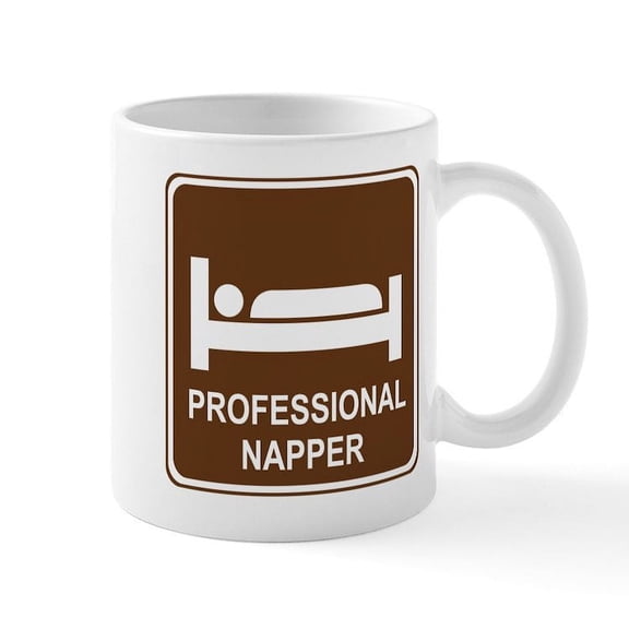 CafePress - Professional Napper Mug - 11 oz Ceramic Mug - Novelty Coffee Tea Cup