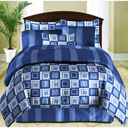 Kiley 6-Piece Bed in a Bag, Blue