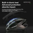 thumbnail image 5 of ROCKBROS Cycling Helmet Keel Structure Hardcore Protection One-piece 3D Lining Modling Quick-release Magnetic Buckle Bike Helmet, 5 of 17