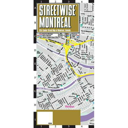 Streetwise Montreal Map - Laminated City Center Street Map of Montreal, Canada - Folded