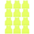 thumbnail image 3 of Chaleco de entrenamiento de fútbol para niños, 12 unidades, malla pequeña, transpirable, verde fluorescente, talla única, 3 of 14