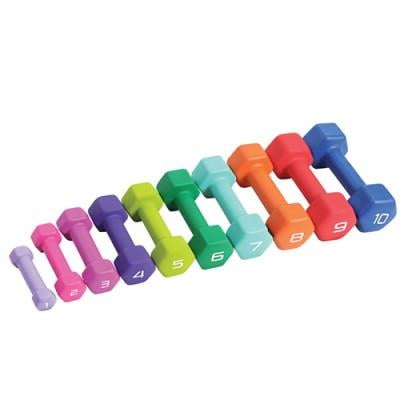 Details about   CAP 3LB Dumbbell Set Neoprene Coated Hex 6LBs TOTAL 3LBS 3 LB x2 Free Weights 