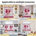 thumbnail image 5 of Happy Valentine's Day Kitchen Curtains Window Panels, Love Hearts Romantic Gray Wooden Insulated Window Treatment Curtain, Grommet Curtains for Bedroom/Living Room/Bathroom, 2 Piece 52"Wx72"L, 5 of 8