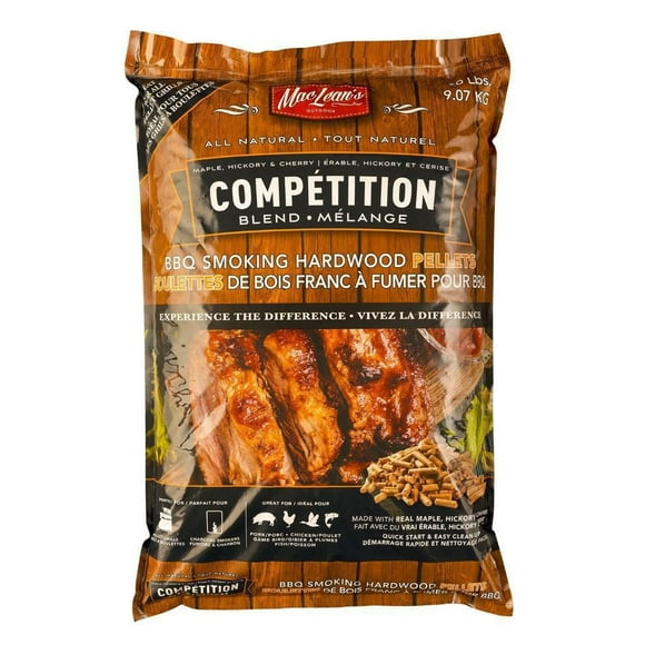 MacLean's Competition Blend BBQ Smoking Pellets, 20 pound Pellet Bag