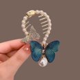thumbnail image 1 of Horquilla con borlas y flores de perlas para el pelo, pinza para el pelo con forma de disco en la parte posterior, accesorio para el pelo de alta calidad para mujer, 1 of 6