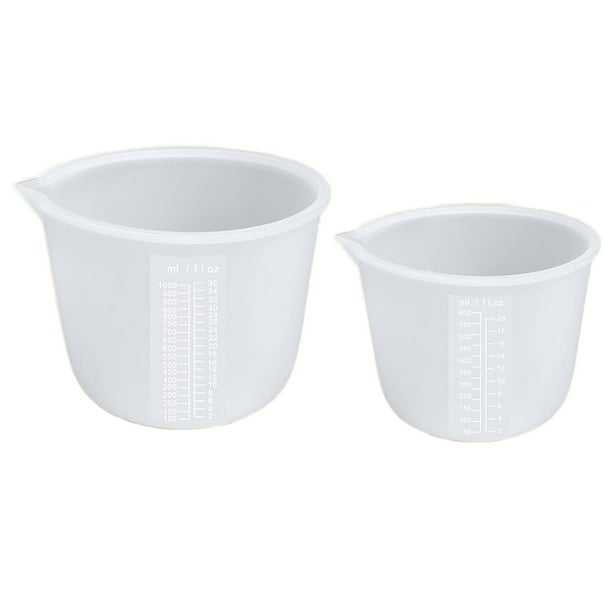 2 Tazas de Silicona para Derretir Chocolate (600 Ml y 1000 Ml). Suministros para Hornear y Moldes de Chocolate DIY.