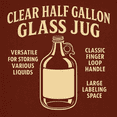 thumbnail image 4 of LD Carlson Clear Half Gallon Glass Jug (Case of 6), 4 of 5