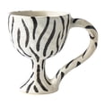 thumbnail image 1 of Bandeja de almacenamiento decorativa Diseño de cebra de Bandeja de servicio pintada a mano hecha a mano Taza de de cerámica para Taza del cáliz Soledad Bandeja organizadora, 1 of 8