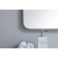 thumbnail image 4 of Soft corner metal rectangular mirror 24x36 inch in Silver, 4 of 5