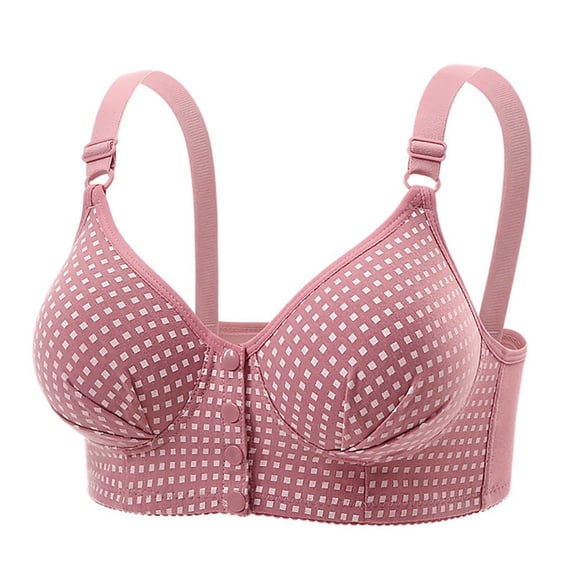 Tsesme Front Closure Bras for Women Wireless Full Cup Comfy Bralette Push up Supportive Everyday Adjustable Bra