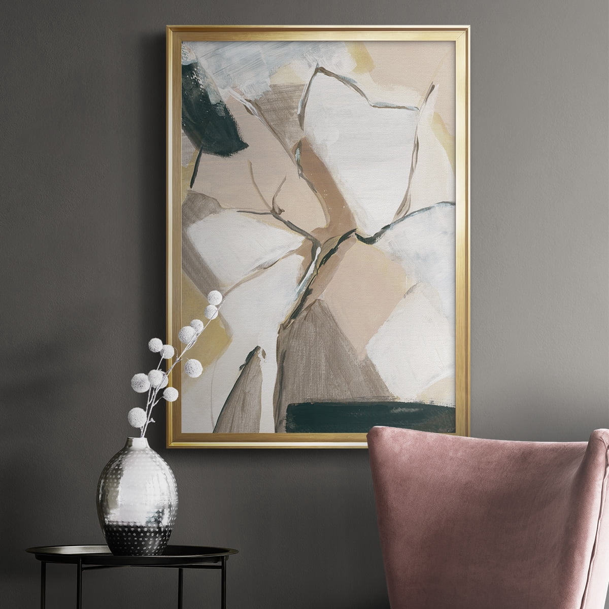 Marble Lines I Premium Framed Print - Ready to Hang