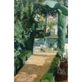 thumbnail image 2 of Y Bastida, Joaquin Sorolla 11x14 Black Ornate Wood Framed with Double Matting Museum Art Print Titled - Court of the Dances, Alcazar, Sevilla, 2 of 4