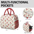 thumbnail image 6 of Womens Pioneer Flower Floral Print Pattern Lunch Box for Work,Insulated Lunch Bag for Women,Loncheras Para Mujer,Leakproof Adult Lunch Bag for Work,Beach,Travel,Picnic,Camping, 6 of 7
