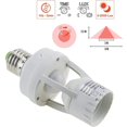thumbnail image 3 of Socket with PIR motion sensor bulbs with E27 base for indoor use with time and light adjustment,, 3 of 5