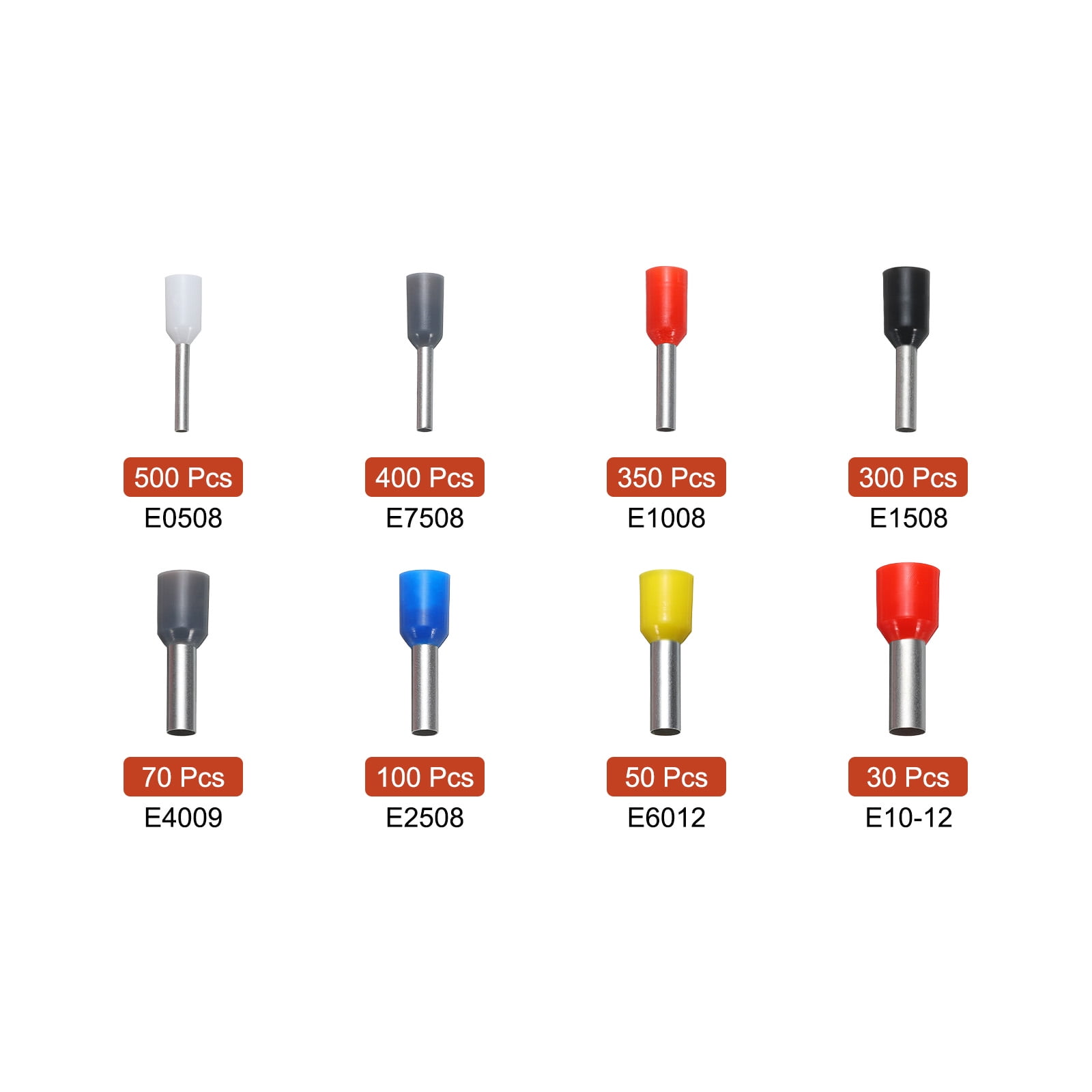 1800Pcs Wire End Ferrules Butt for Electrical Wire Connectors Home Repair Ferrule Crimping Tool Kit