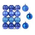 thumbnail image 2 of Christmas Ornaments 24ct Navy Blue Christmas Ball Ornaments Shatterproof Plastic Christmas Tree Decorations for Xmas Party Home Office Holiday Decor -Medium Size (2.36"/ 60mm), 2 of 4
