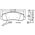 thumbnail image 3 of Power Stop Z361069 Z36 Extreme Truck & Tow Carbon-Fiber Ceramic Front Brake Pads, 3 of 4
