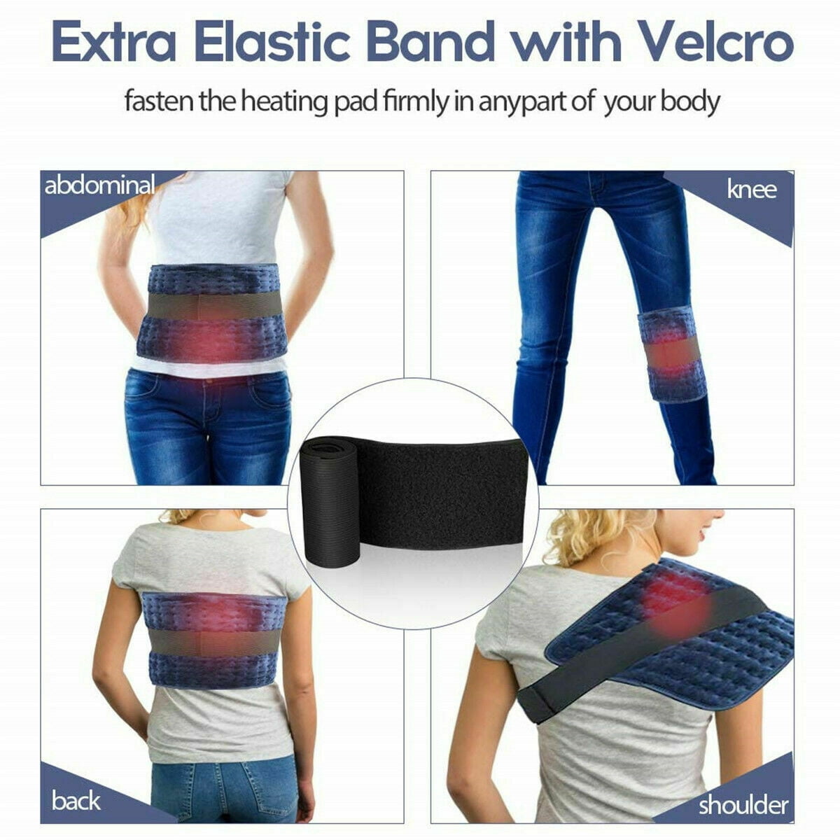 Myriann Electric Heating Pad Blanket Heat Pads For Back Neck Pain