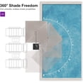 thumbnail image 5 of PURPLE LEAF 10 FT Outdoor Patio Cantilever Umbrella with base, 360° Rotation Offset Square Umbrella with Fade-Resistant Recycled Fabric for Deck, Pool & Garden, Ash Mocha, 5 of 13