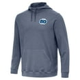 thumbnail image 2 of Men's Antigua  Heather Navy Seattle Seahawks 50th Season Cloud Pullover Hoodie, 2 of 3