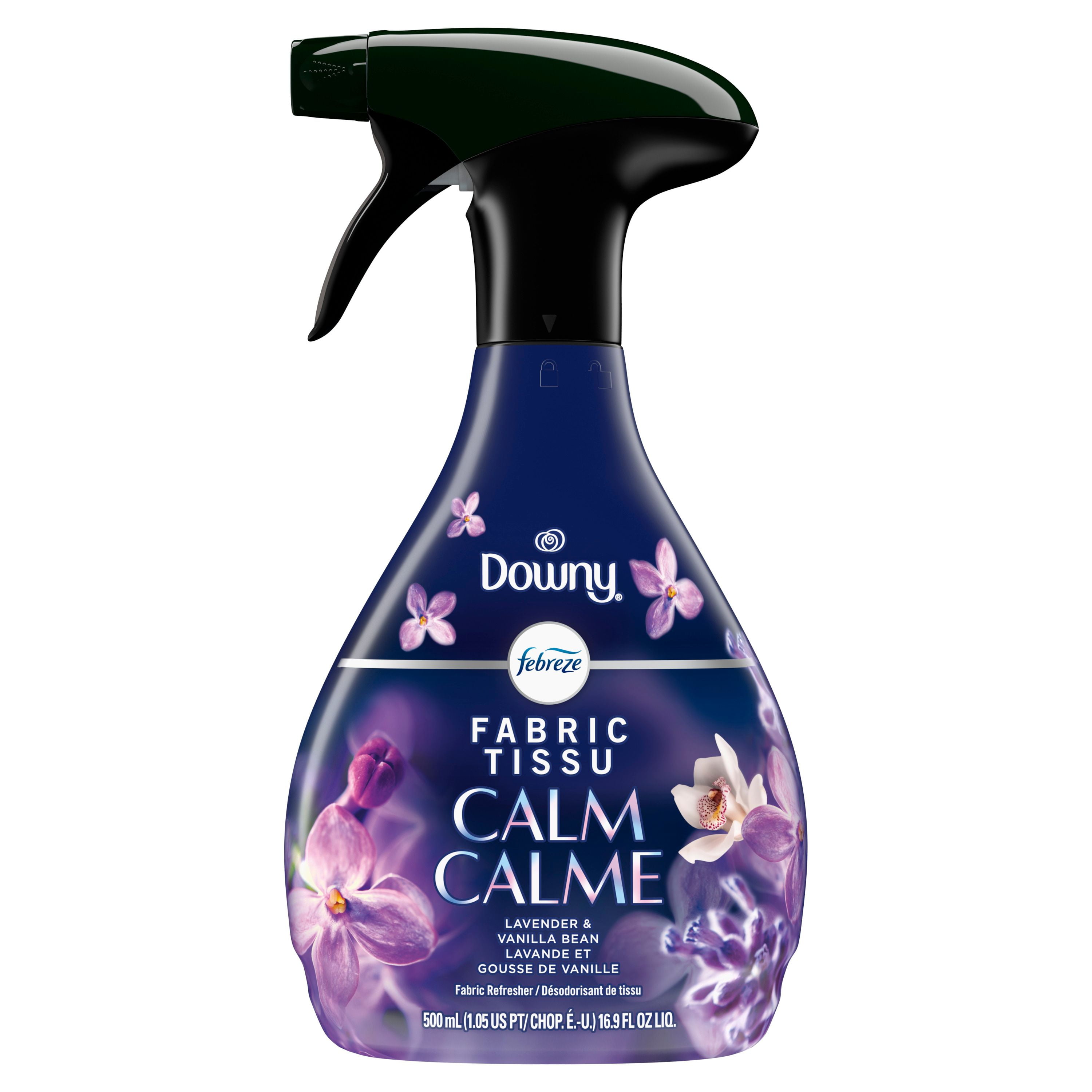 Febreze Fabric Spray Air Freshener, Odor-Fighting Fabric Refresher, Downy Calm Scent, 500 mL