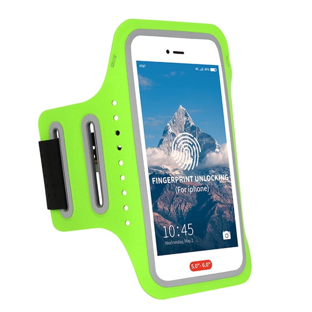 Aptitud al aire libre Correr Deportes Brazalete Pantalla Huella digital Desbloqueo Soporte para teléfono móvil Brazo Bolsa Inevent BB7248-04