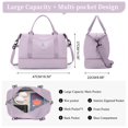thumbnail image 4 of Bolsa de fin de semana SYCNB para mujer con compartimento para zapatos y artículos de tocador, 4 of 9